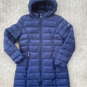 Calvin Klein  Women’s Navy Blue 7 Degree Warmth Factor Parka Size Medium EUC
